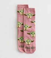 New Look Pink Yoda Best Socks